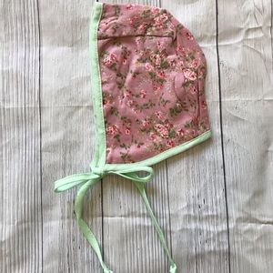 Brand New Floral Baby Girl Bonnet Size 0-6 Months